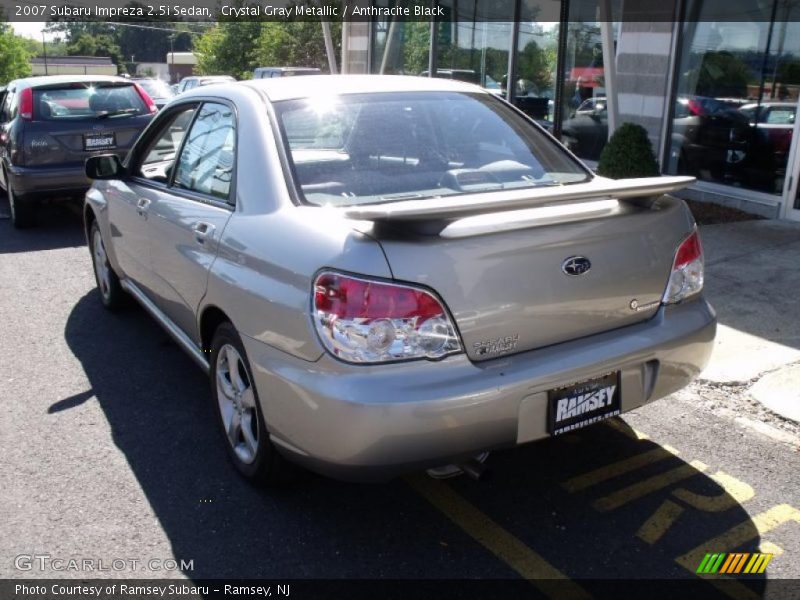 Crystal Gray Metallic / Anthracite Black 2007 Subaru Impreza 2.5i Sedan