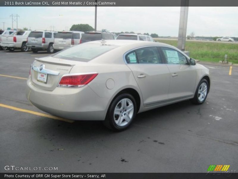 Gold Mist Metallic / Cocoa/Cashmere 2011 Buick LaCrosse CXL