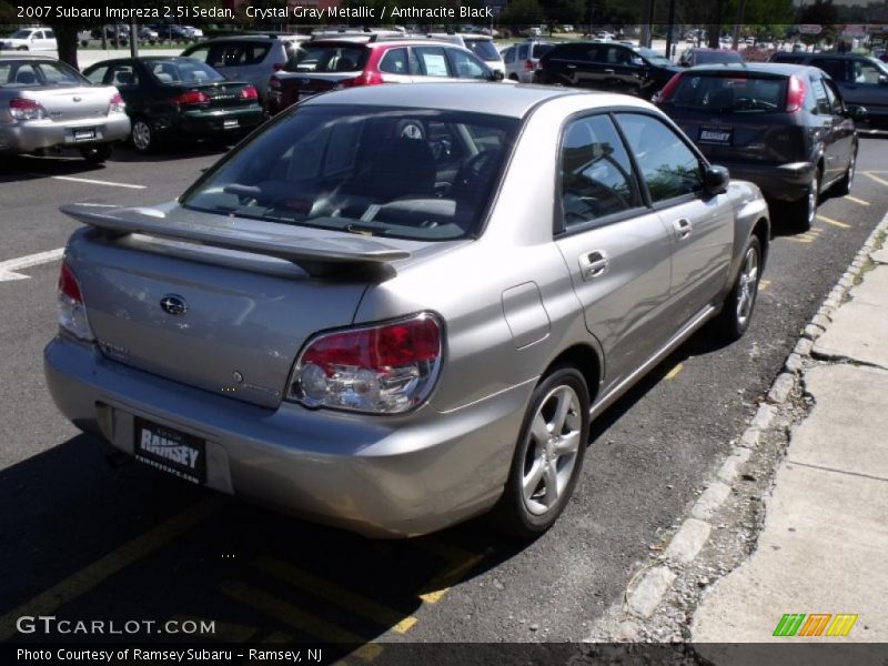 Crystal Gray Metallic / Anthracite Black 2007 Subaru Impreza 2.5i Sedan