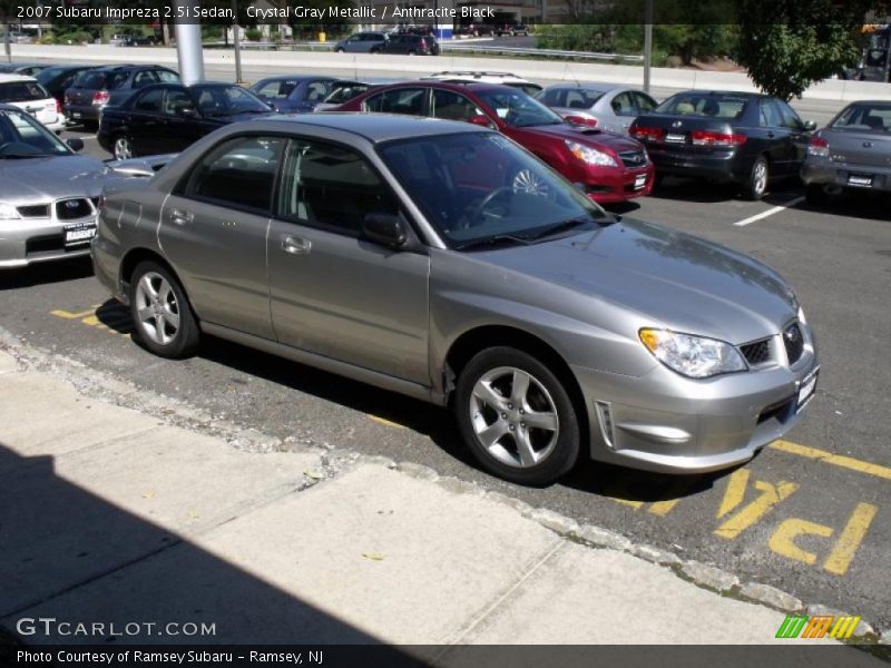 Crystal Gray Metallic / Anthracite Black 2007 Subaru Impreza 2.5i Sedan