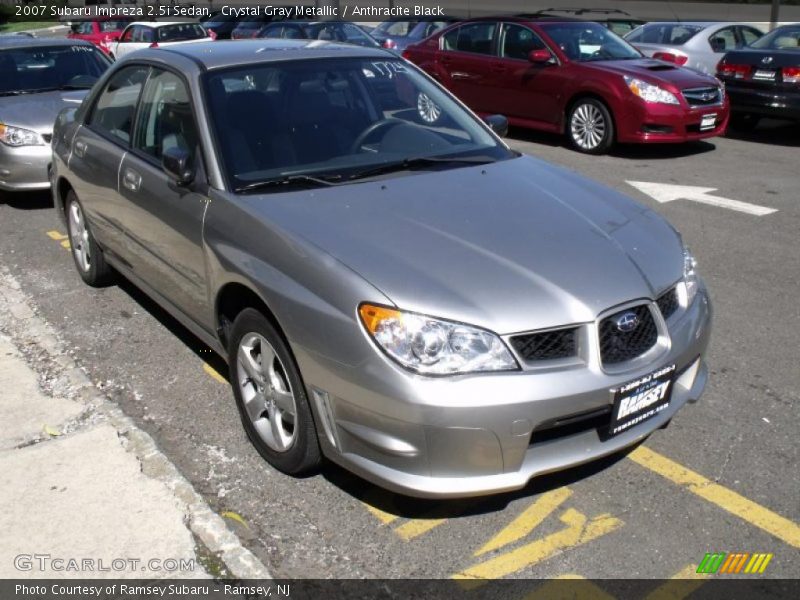 Crystal Gray Metallic / Anthracite Black 2007 Subaru Impreza 2.5i Sedan