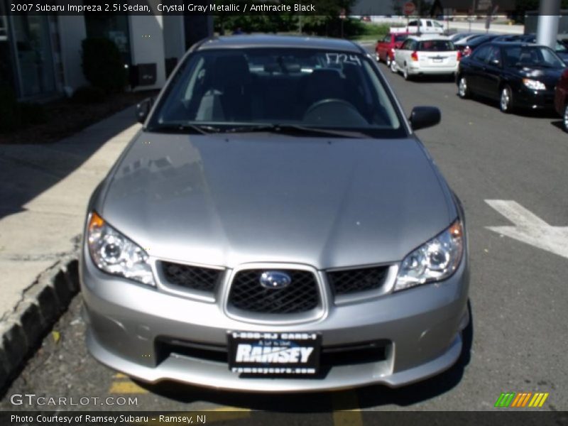 Crystal Gray Metallic / Anthracite Black 2007 Subaru Impreza 2.5i Sedan