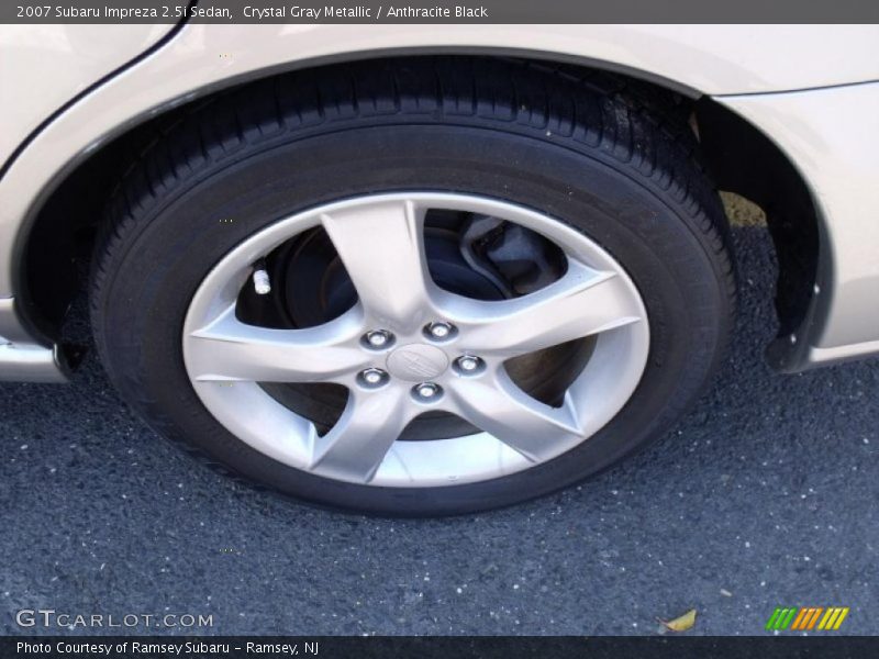 Crystal Gray Metallic / Anthracite Black 2007 Subaru Impreza 2.5i Sedan