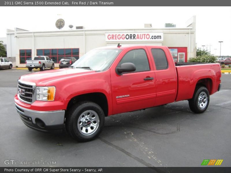 Fire Red / Dark Titanium 2011 GMC Sierra 1500 Extended Cab