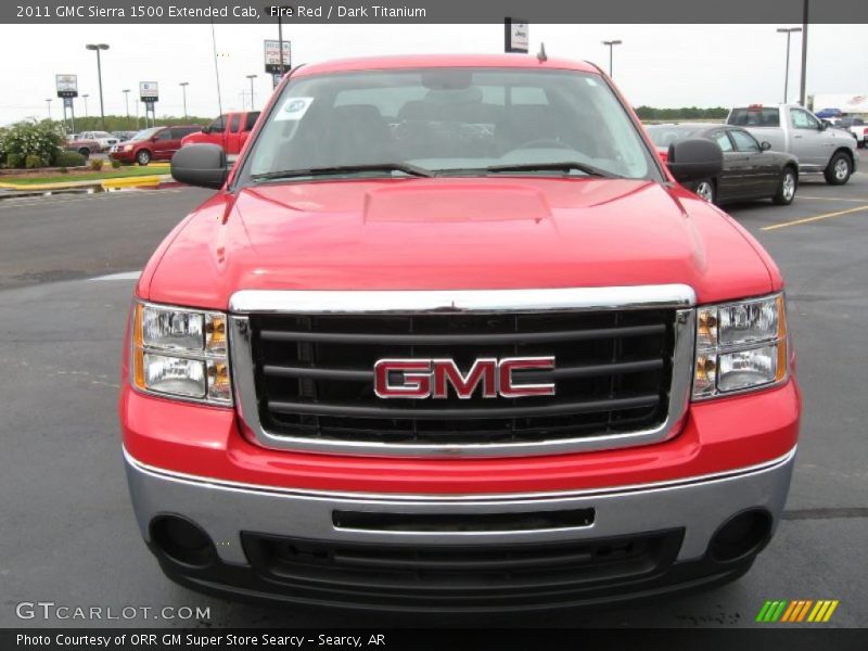 Fire Red / Dark Titanium 2011 GMC Sierra 1500 Extended Cab