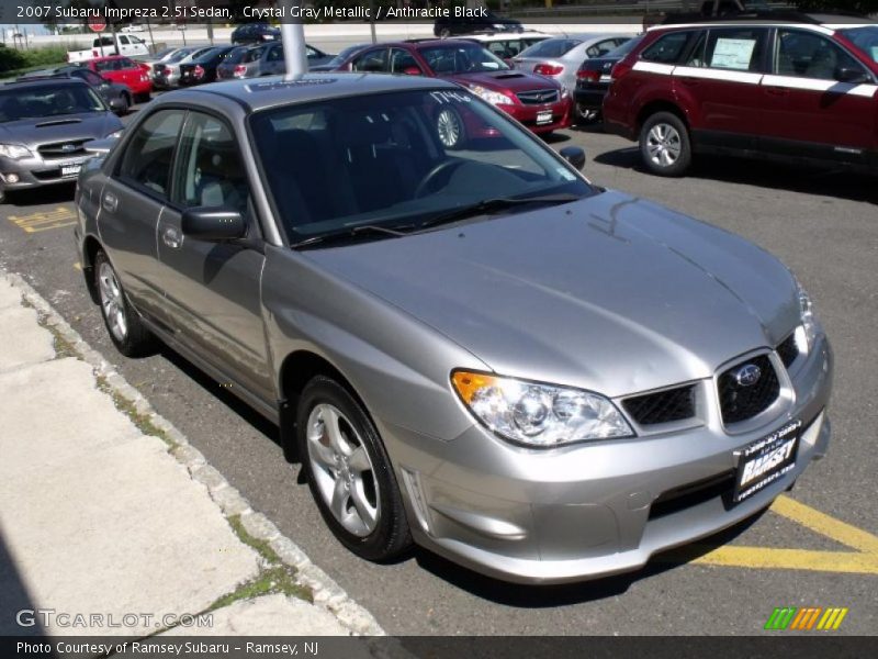 Crystal Gray Metallic / Anthracite Black 2007 Subaru Impreza 2.5i Sedan