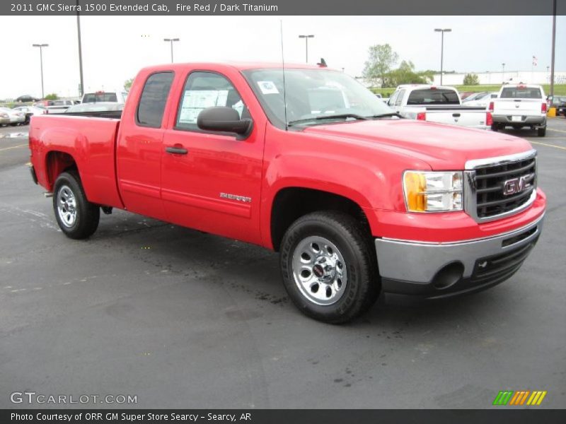 Fire Red / Dark Titanium 2011 GMC Sierra 1500 Extended Cab