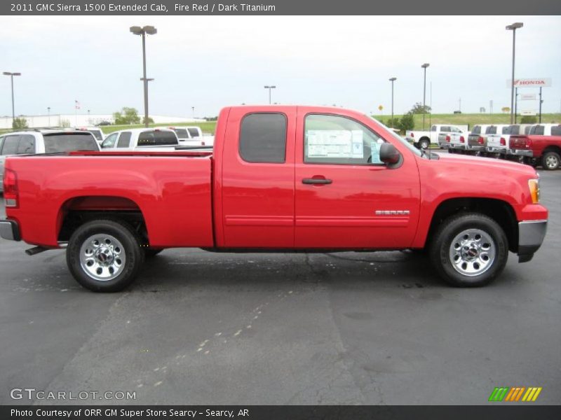 Fire Red / Dark Titanium 2011 GMC Sierra 1500 Extended Cab