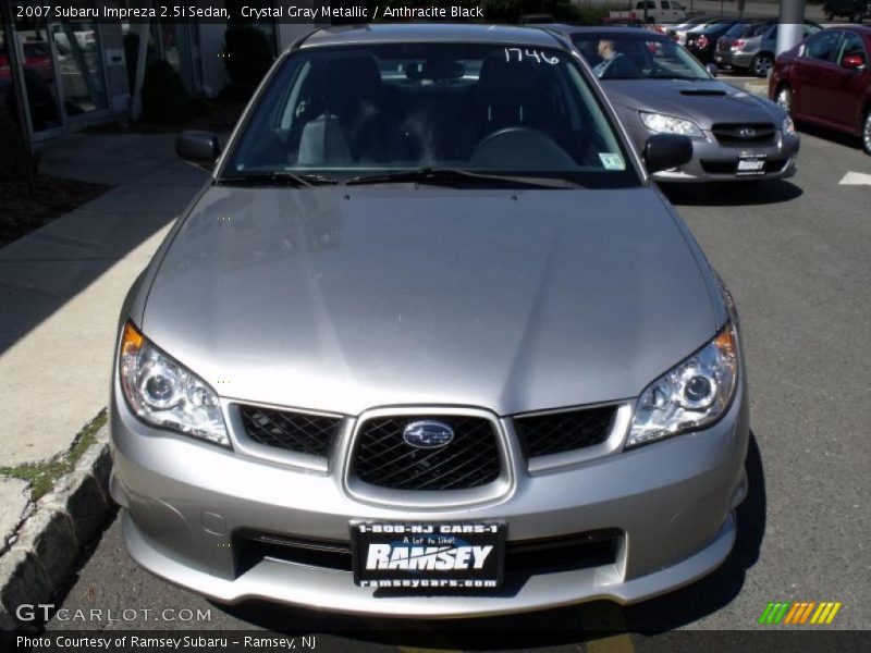 Crystal Gray Metallic / Anthracite Black 2007 Subaru Impreza 2.5i Sedan