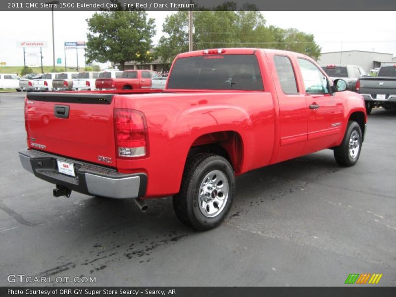 Fire Red / Dark Titanium 2011 GMC Sierra 1500 Extended Cab