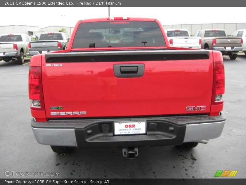 Fire Red / Dark Titanium 2011 GMC Sierra 1500 Extended Cab
