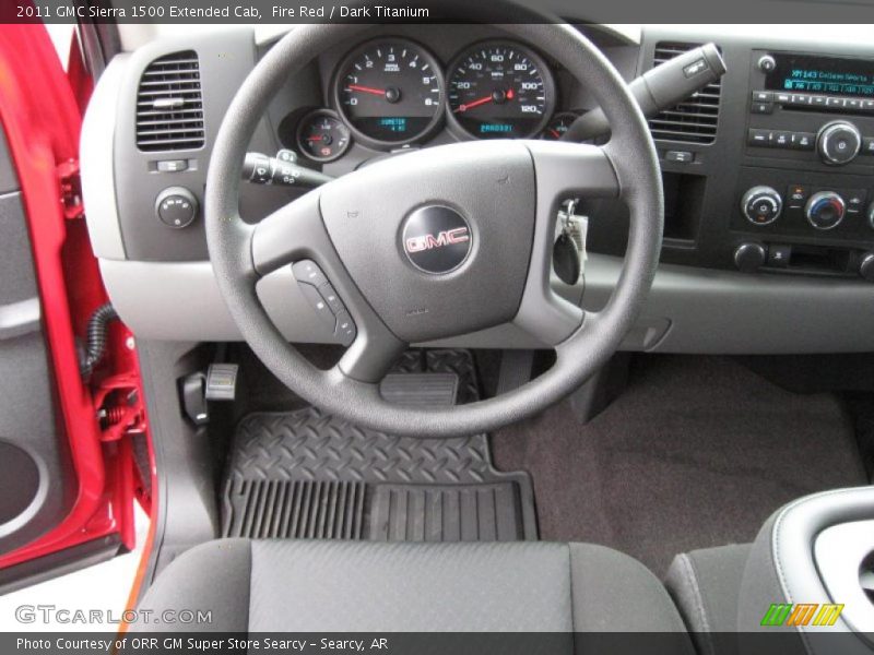 Fire Red / Dark Titanium 2011 GMC Sierra 1500 Extended Cab
