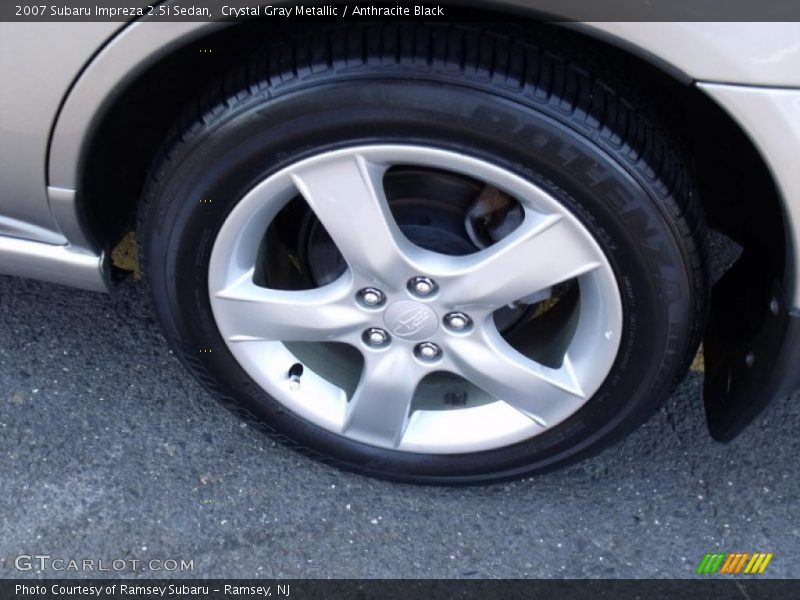 Crystal Gray Metallic / Anthracite Black 2007 Subaru Impreza 2.5i Sedan
