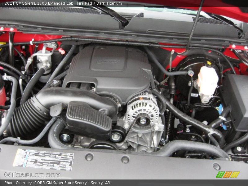 Fire Red / Dark Titanium 2011 GMC Sierra 1500 Extended Cab
