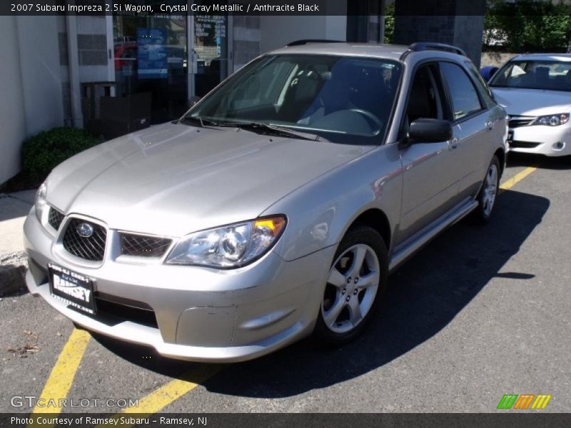 Crystal Gray Metallic / Anthracite Black 2007 Subaru Impreza 2.5i Wagon