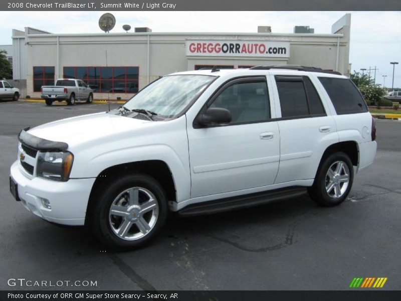 Summit White / Light Gray 2008 Chevrolet TrailBlazer LT