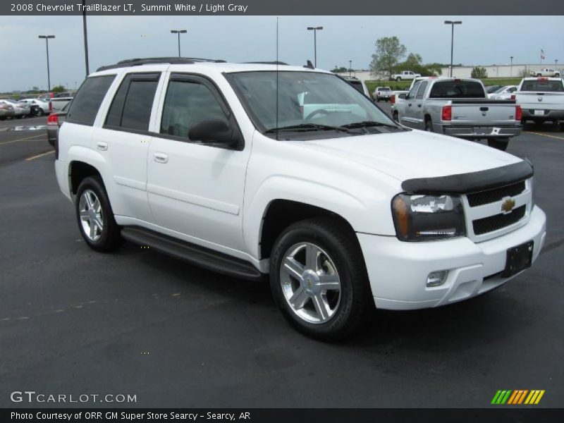 Summit White / Light Gray 2008 Chevrolet TrailBlazer LT