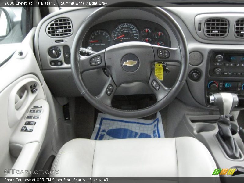 Summit White / Light Gray 2008 Chevrolet TrailBlazer LT