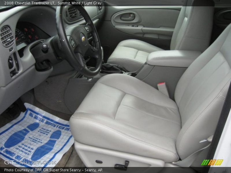 Summit White / Light Gray 2008 Chevrolet TrailBlazer LT