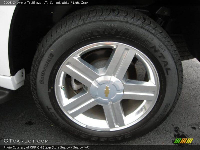 Summit White / Light Gray 2008 Chevrolet TrailBlazer LT