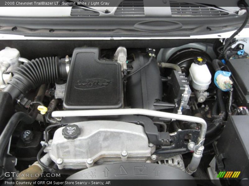 Summit White / Light Gray 2008 Chevrolet TrailBlazer LT