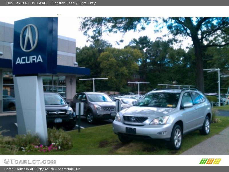 Tungsten Pearl / Light Gray 2009 Lexus RX 350 AWD