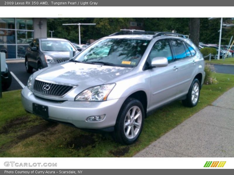 Tungsten Pearl / Light Gray 2009 Lexus RX 350 AWD