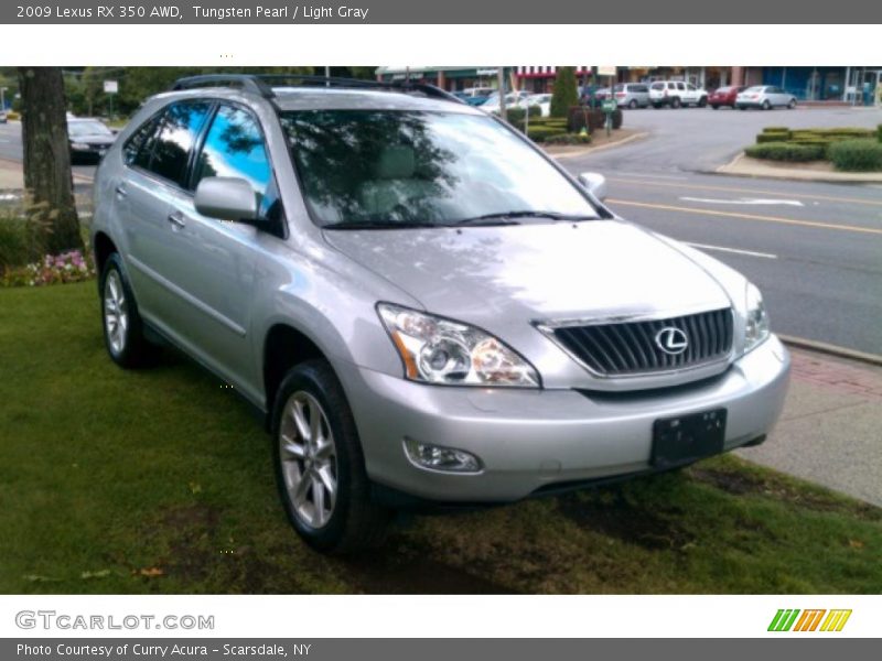 Tungsten Pearl / Light Gray 2009 Lexus RX 350 AWD