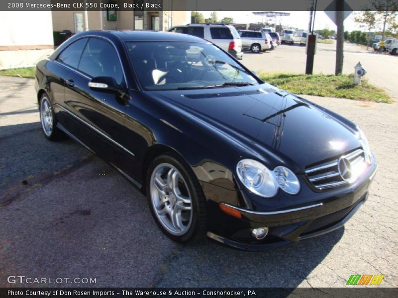 Black / Black 2008 Mercedes-Benz CLK 550 Coupe