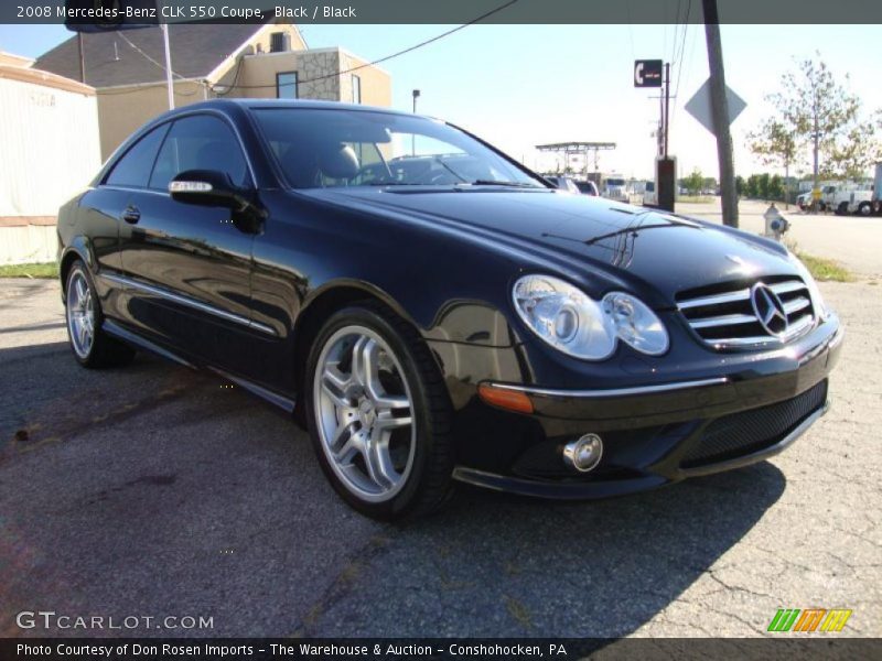 Black / Black 2008 Mercedes-Benz CLK 550 Coupe