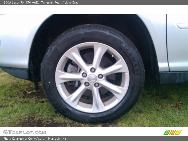 Tungsten Pearl / Light Gray 2009 Lexus RX 350 AWD
