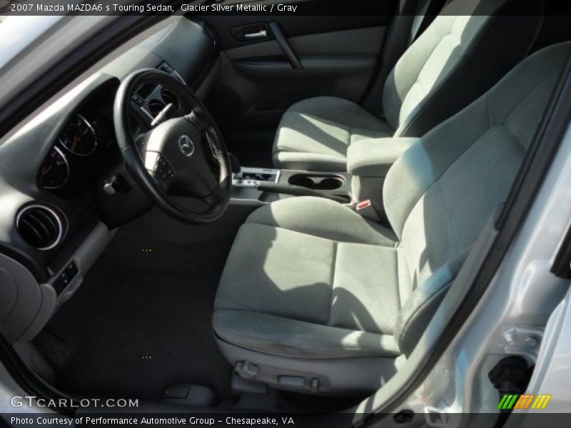 Glacier Silver Metallic / Gray 2007 Mazda MAZDA6 s Touring Sedan