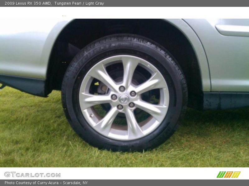 Tungsten Pearl / Light Gray 2009 Lexus RX 350 AWD