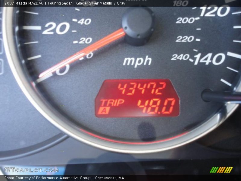 Glacier Silver Metallic / Gray 2007 Mazda MAZDA6 s Touring Sedan