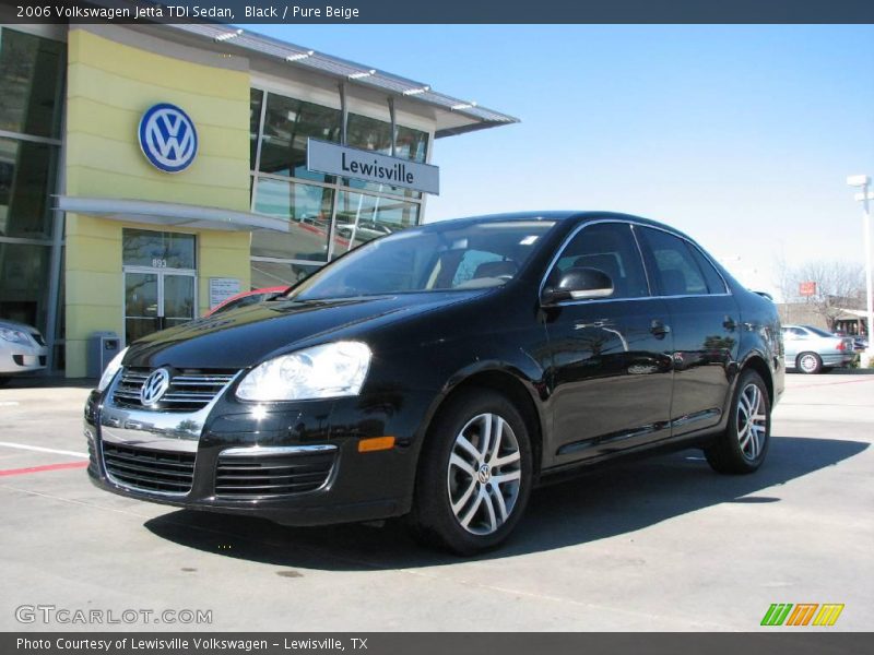 Black / Pure Beige 2006 Volkswagen Jetta TDI Sedan