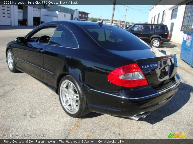 Black / Black 2008 Mercedes-Benz CLK 550 Coupe