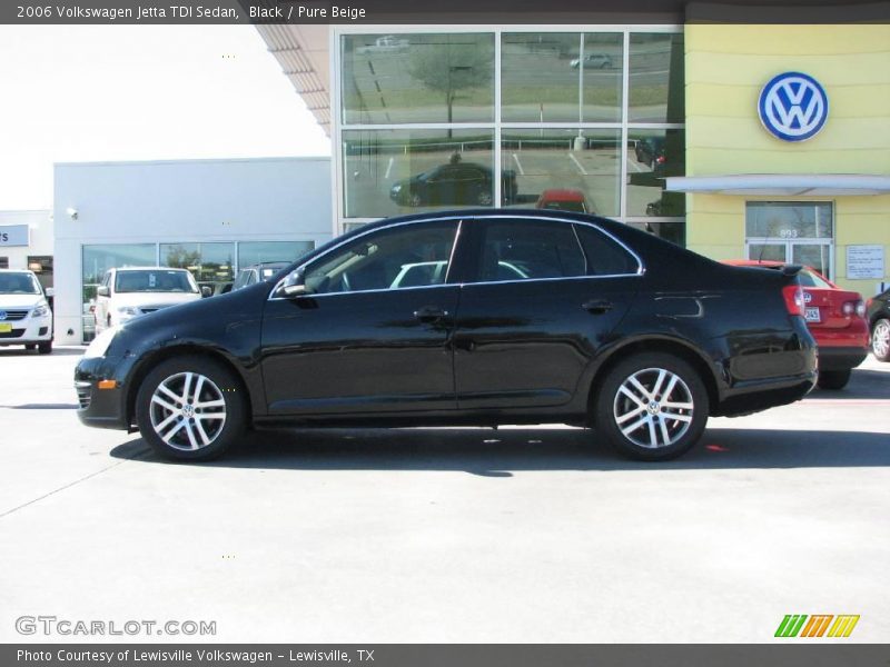 Black / Pure Beige 2006 Volkswagen Jetta TDI Sedan