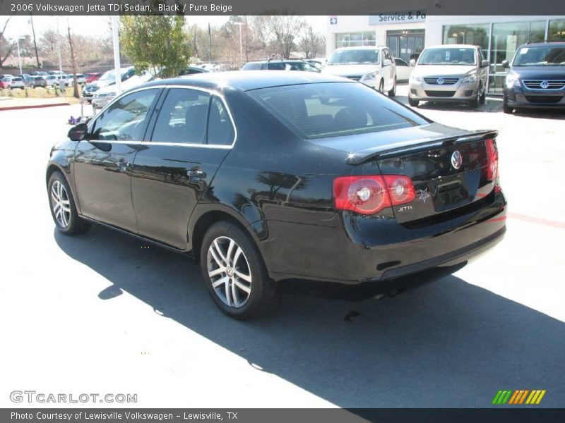 Black / Pure Beige 2006 Volkswagen Jetta TDI Sedan
