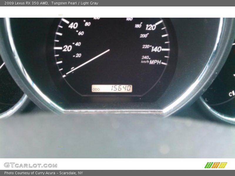 Tungsten Pearl / Light Gray 2009 Lexus RX 350 AWD