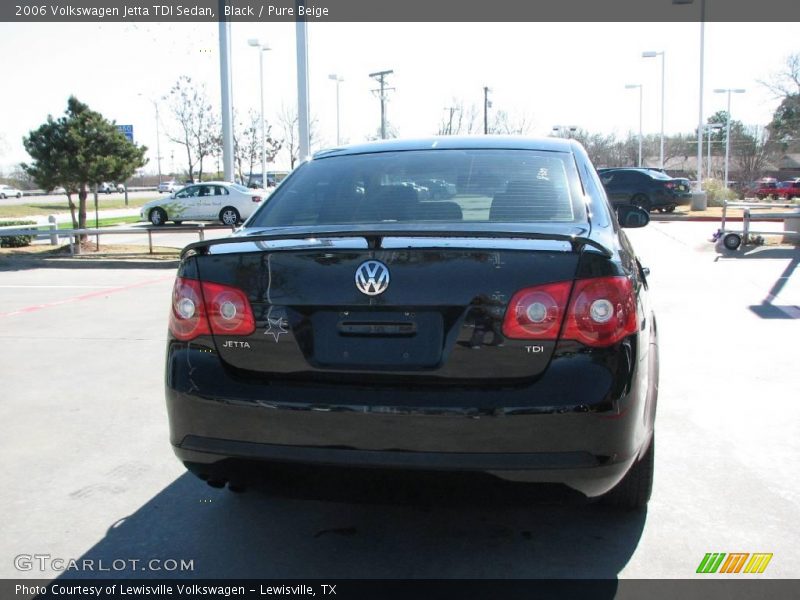 Black / Pure Beige 2006 Volkswagen Jetta TDI Sedan