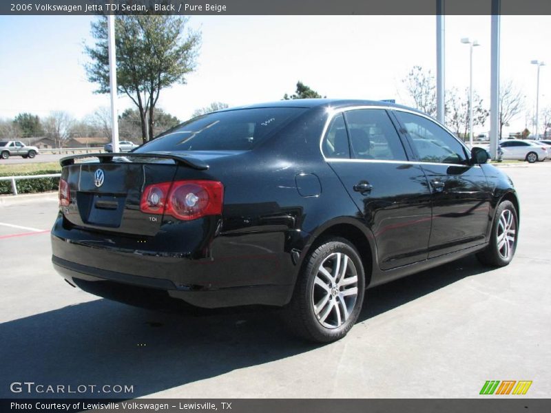Black / Pure Beige 2006 Volkswagen Jetta TDI Sedan