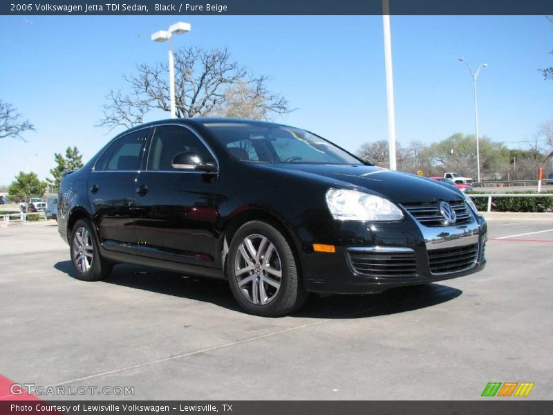 Black / Pure Beige 2006 Volkswagen Jetta TDI Sedan