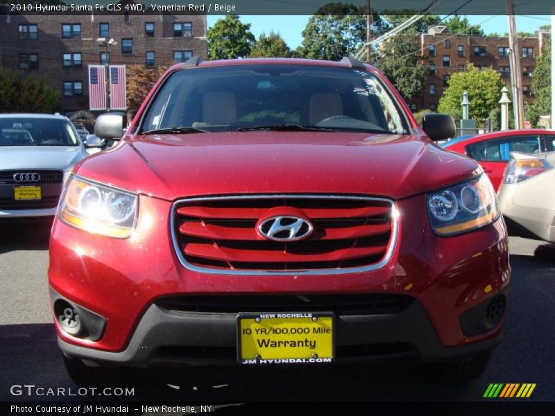 Venetian Red / Beige 2010 Hyundai Santa Fe GLS 4WD