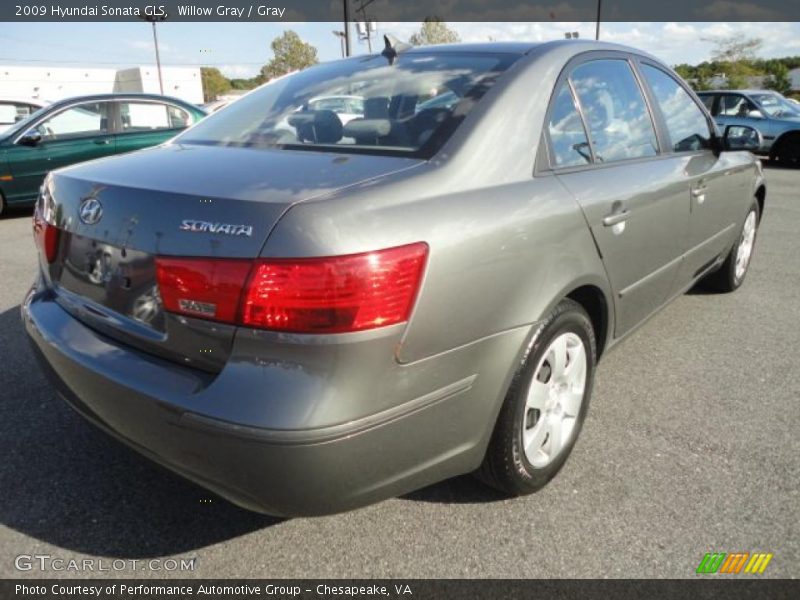 Willow Gray / Gray 2009 Hyundai Sonata GLS