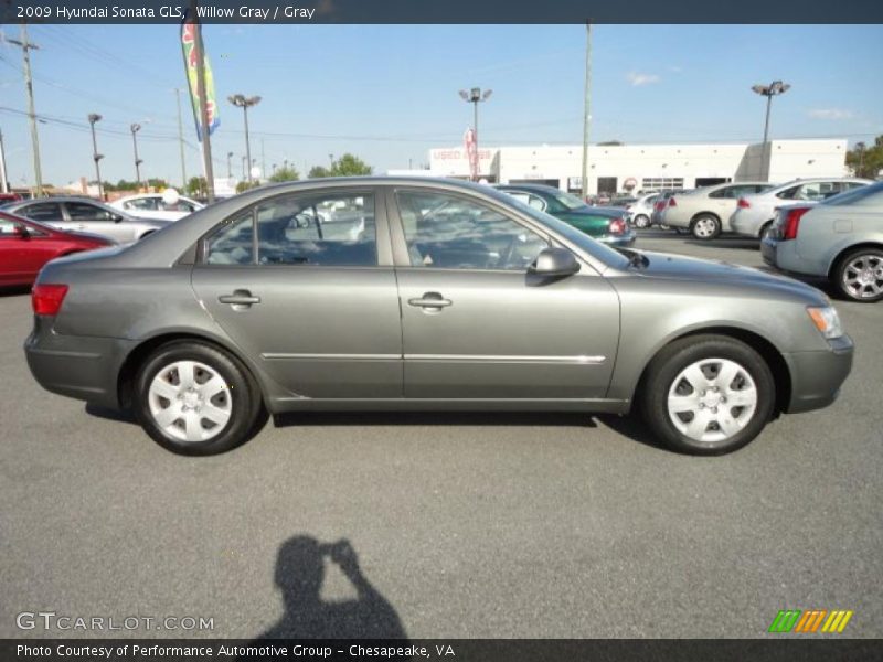 Willow Gray / Gray 2009 Hyundai Sonata GLS