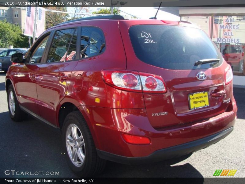 Venetian Red / Beige 2010 Hyundai Santa Fe GLS 4WD