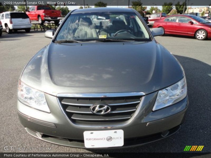 Willow Gray / Gray 2009 Hyundai Sonata GLS