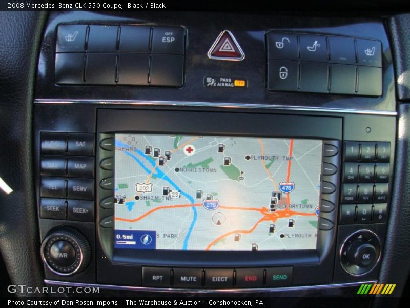 Black / Black 2008 Mercedes-Benz CLK 550 Coupe