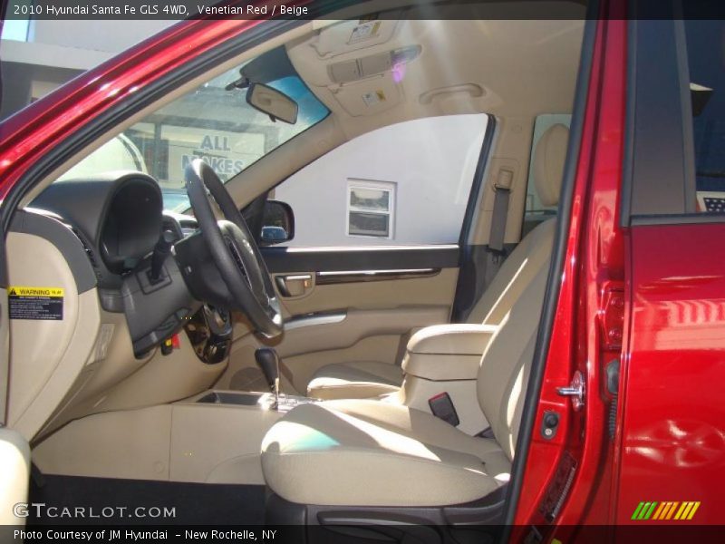Venetian Red / Beige 2010 Hyundai Santa Fe GLS 4WD
