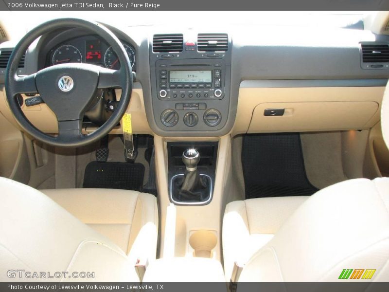 Black / Pure Beige 2006 Volkswagen Jetta TDI Sedan